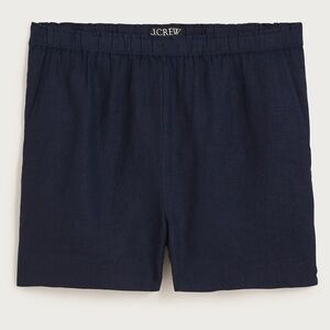 J. Crew Navy Stratus Short in Linen